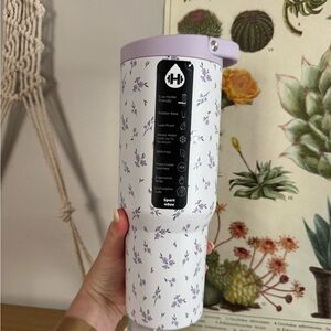 Hydrojug Floral Collection Iris Sport 40oz Limited Bottle New IN HAND